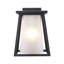 Lanterne murale d'extérieur en verre noir givré-70762527