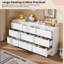 Commode à tiroirs 5/9/12 pour chambre à coucher, grande commode à large plateau pour salon et chambre d'enfant-1679952327