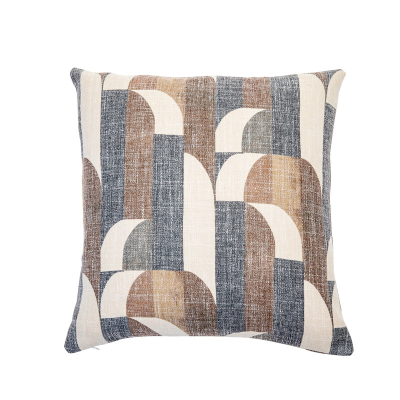 Coussin Tribeca, Brun, 18 po x 18 po