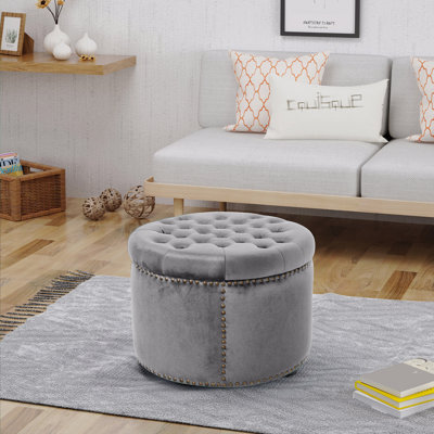 Helotes Tufted Round Cocktail Ottoman