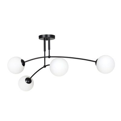 Pamplona Glass Semi Flush Mount