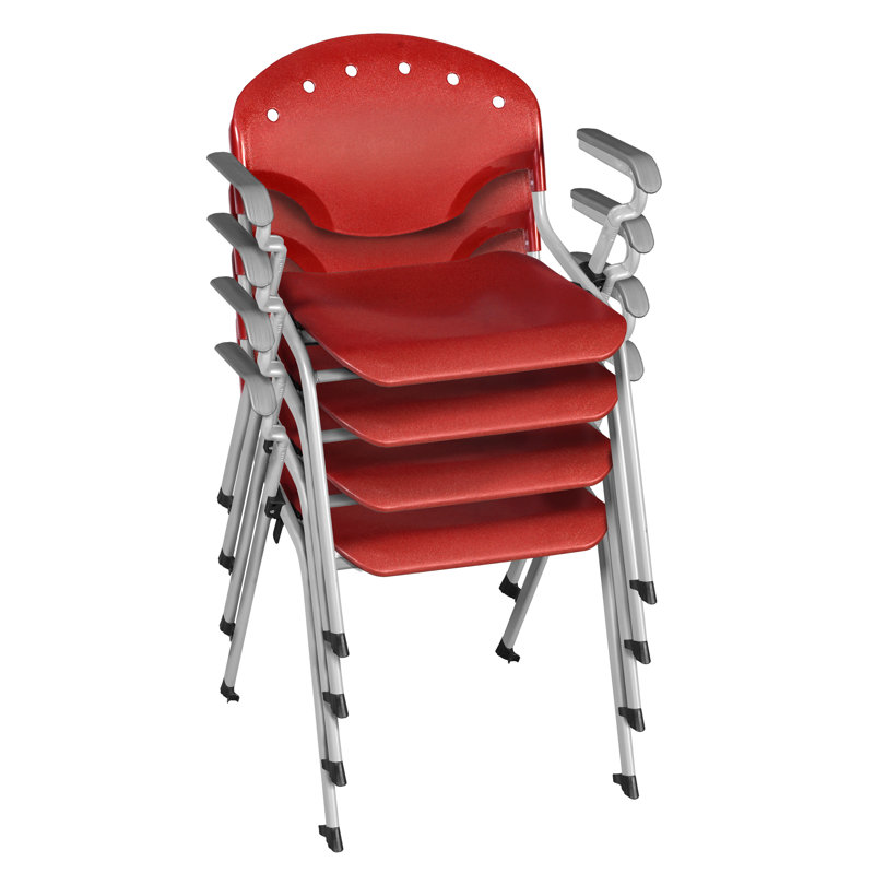 Chaise empilable Regency Rico, Rouge, Oui