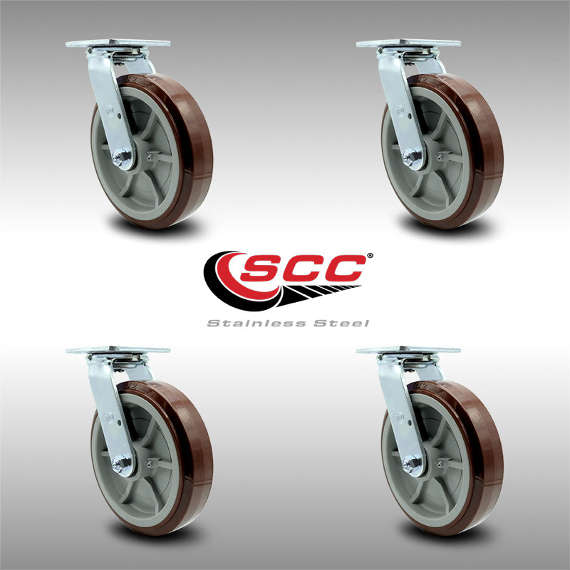 Stainless Steel Polyurethane Caster