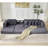 Boneless Oversize Cloud Couch, L-Shape Sofa, Convertible Floor Sleeper Sofa Bed, No Assembly ,Eight Pillows,3-In-1,Side Pocket,Corduroy-360802358-360802344