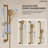 10" Pressure-Balanced Rain Shower System with 3-Function Handheld Shower and Adjustable Slide Bar-117466224