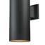 Applique murale cylindrique en aluminium noir d'intérieur ou d'extérieur l 6 po Newburgh-21231328-21231325