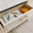 Beige Aluminium alloy Shoe Storage