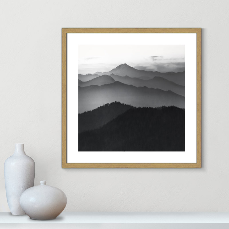 Cascades by Danita Delimont, 23.5" H x 23.5" W x 0.75" D, Natural Framed