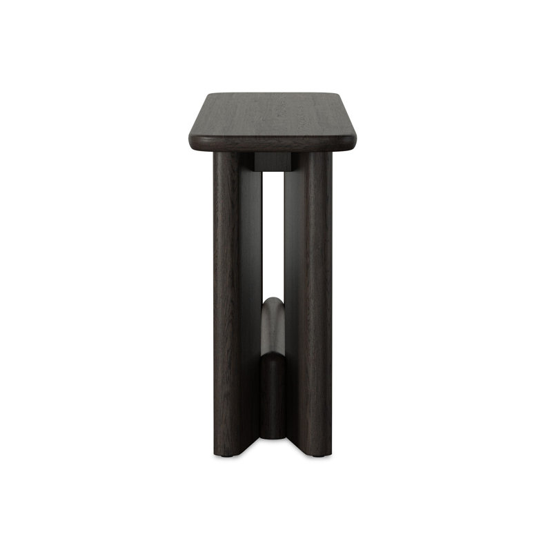 Nadine Console Table, Smoked Black Oak Veneer