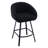 Absalom Modern Swivel Upholstered 26.6" Sherpa Counter Stool with Metal Frame-839629861-830408050