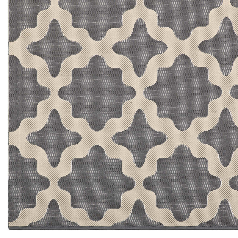 Modway Cerelia Moroccan Trellis Indoor and Outdoor Area Rug, Rectangle 5' x 8'