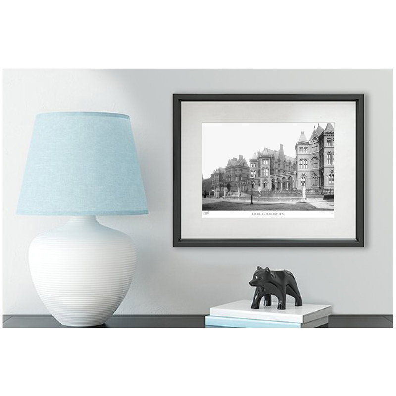 Leeds, Infirmary 1894 - Single Picture Frame Print, 40cm H x 50cm W x 2.3cm D