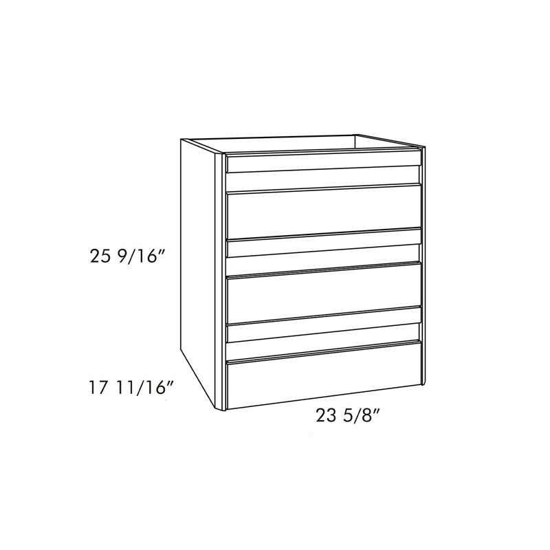 Armoire-lavabo simple 3 tiroirs DAX Venice, Blanc