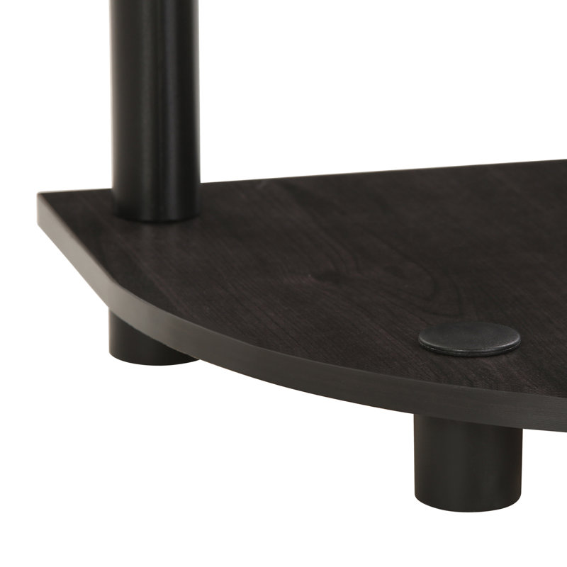 Corner Bookcase, Espresso/Black