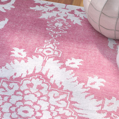 Cadmoin Floral Wool Hand Woven Area Rug