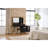 Modern Makeup Vanity Desk With Mirror And Lights, Retractable Dressing Table With Drawers And Cabinet, Compact Makeup Table Set With Power Outlet For Bedroom, White-1646672204