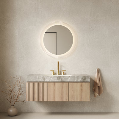 Ensemble de meuble-lavabo mural flottant 48 po Adwin (4 finitions)