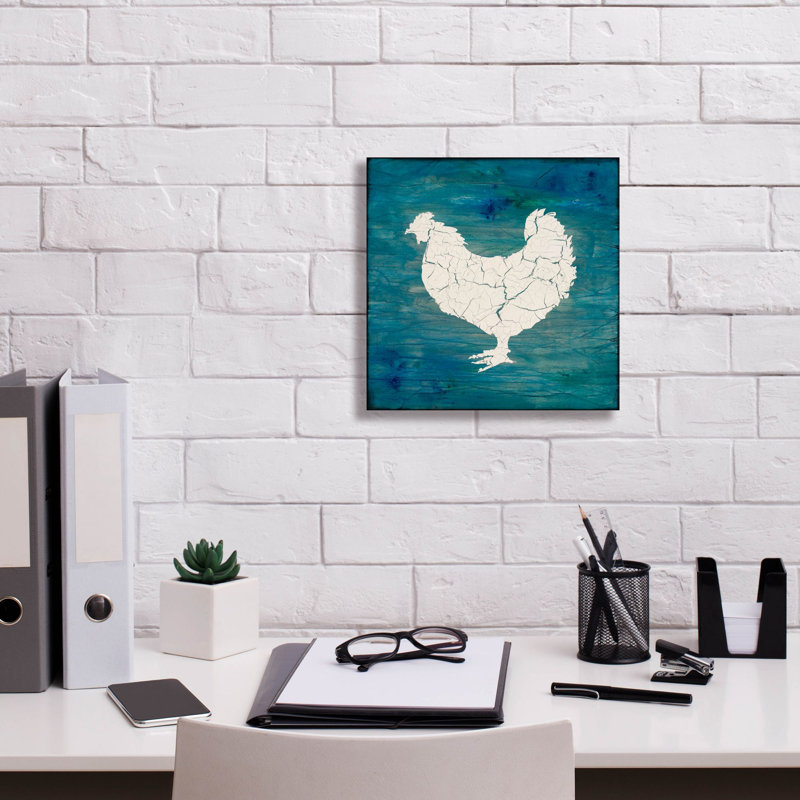 «Farm Chicken» par Lightbox Journal, art mural sur toile, H 12 po x l 12 po x P 0,75 po