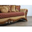 3 Pieces  Emperador Iii Sofa Set Red Gold Fabric