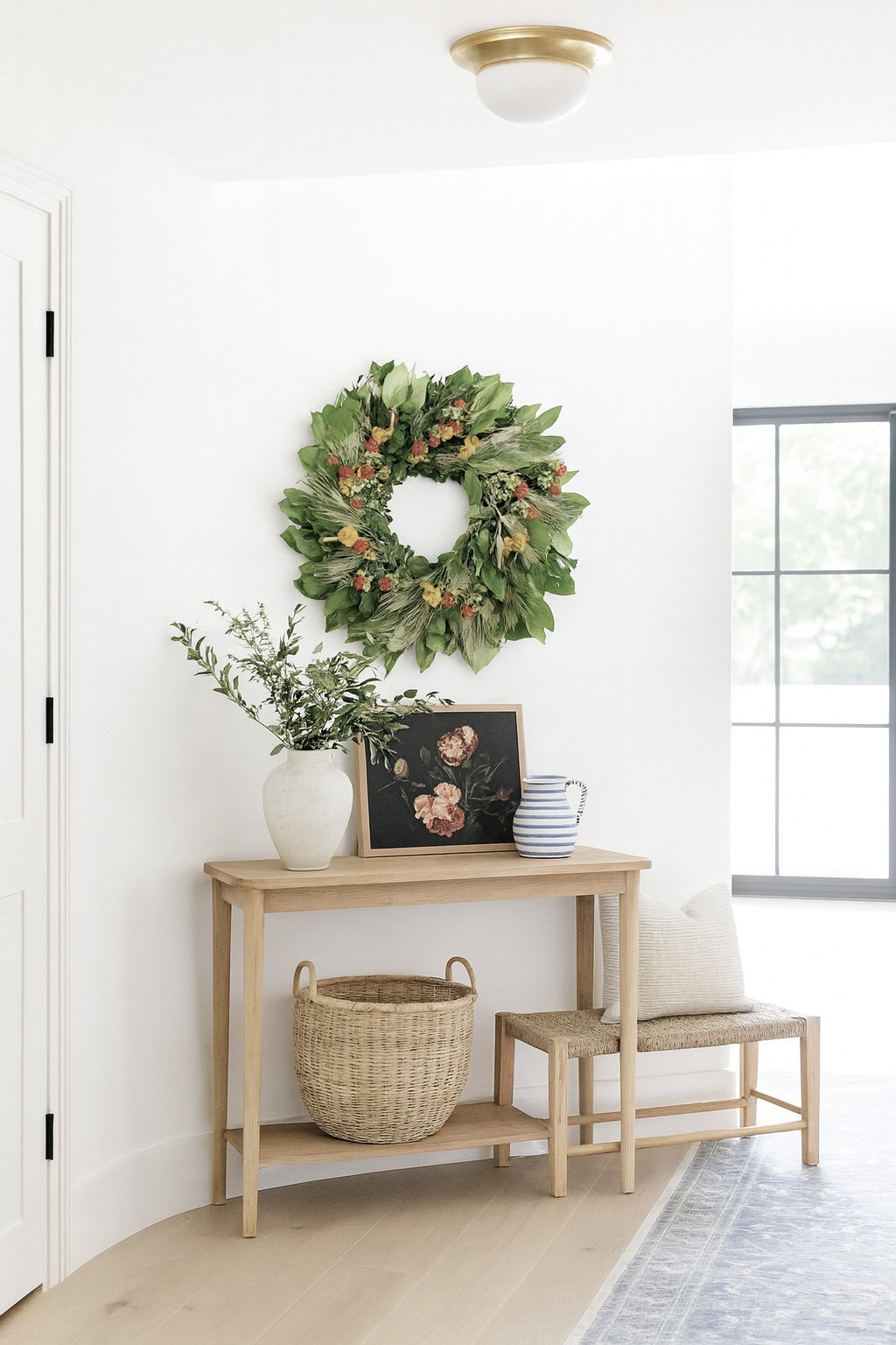 Wreath, 30" H x 30" W x 6" D