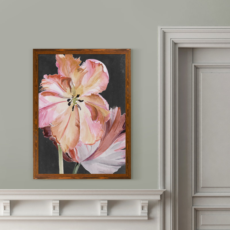 « pastel perroquet tulipes ii » par paul cezanne-photo, reproduction d’art encadrée, H 32 po x l 44 po x 1,25 po