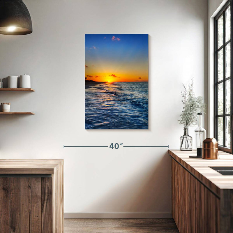 Gillard et coucher de soleil, H 36 po x l 24 po