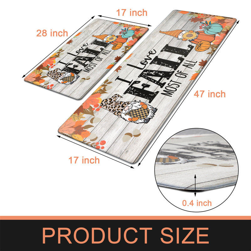 Ensemble de tapis anti-fatigue 2 pièces Dubhgal