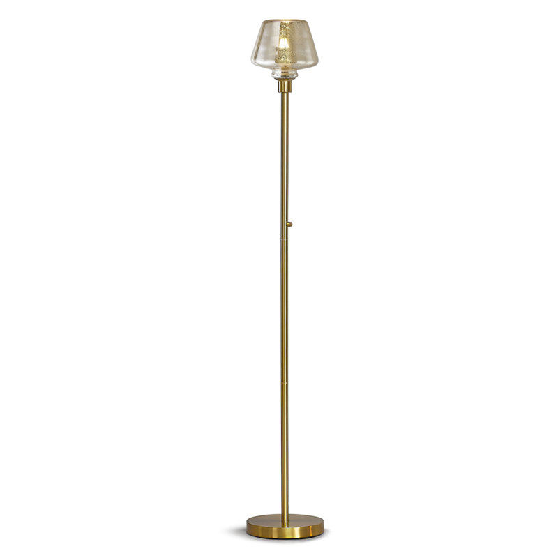 Ericdaniel 71'' Torchiere Floor Lamp, Brushed Brass, Mercury