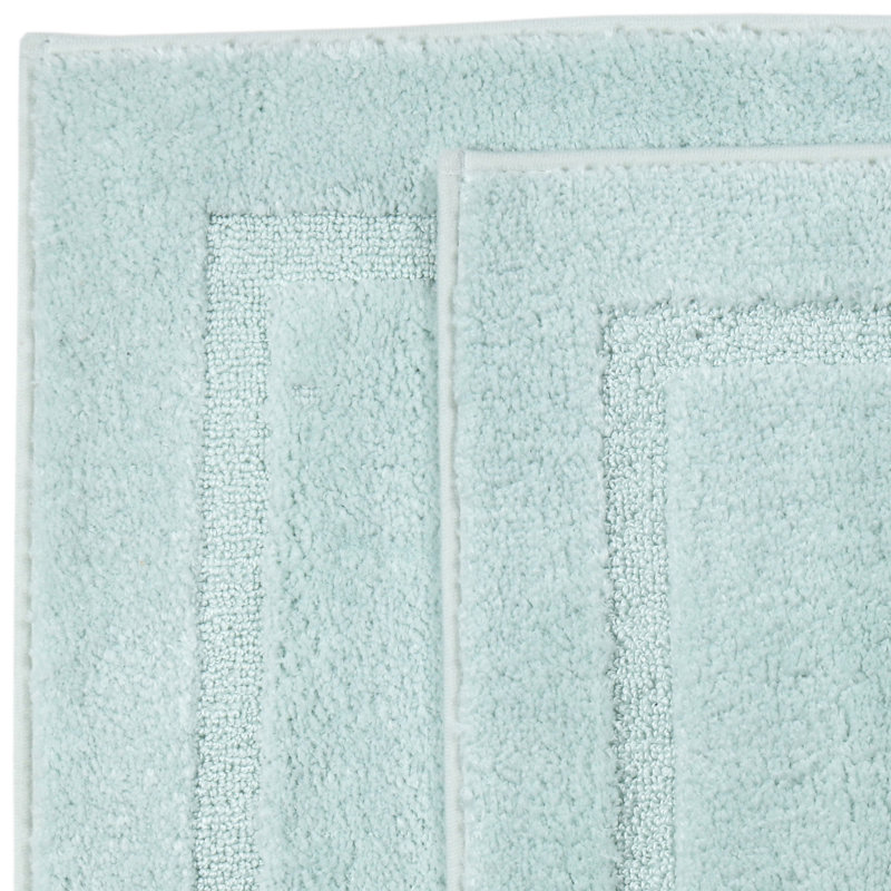 St Mortiz Microfiber Non-Slip Bath Rug, Milkey Green