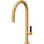 Pull-Down Kitchen Faucet With Button Sprayer - High Arc Spout-1862993666-1862993665