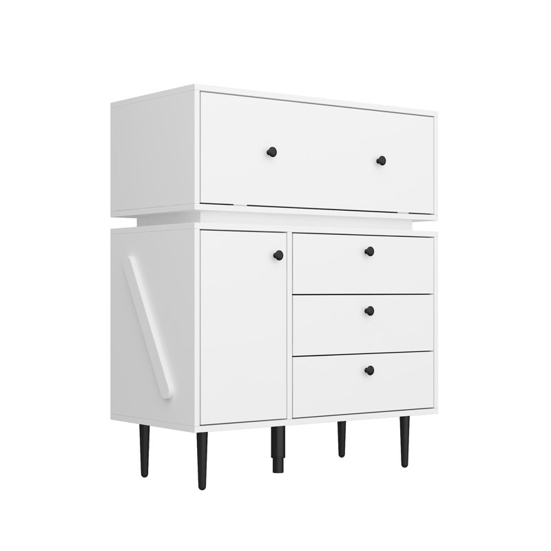 3 Drawer Kitchen Pantry With Cabinet & Adjustable Shelves