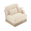 Sofa RSF Leopard Chenille W/Pillows -Beige Coffee