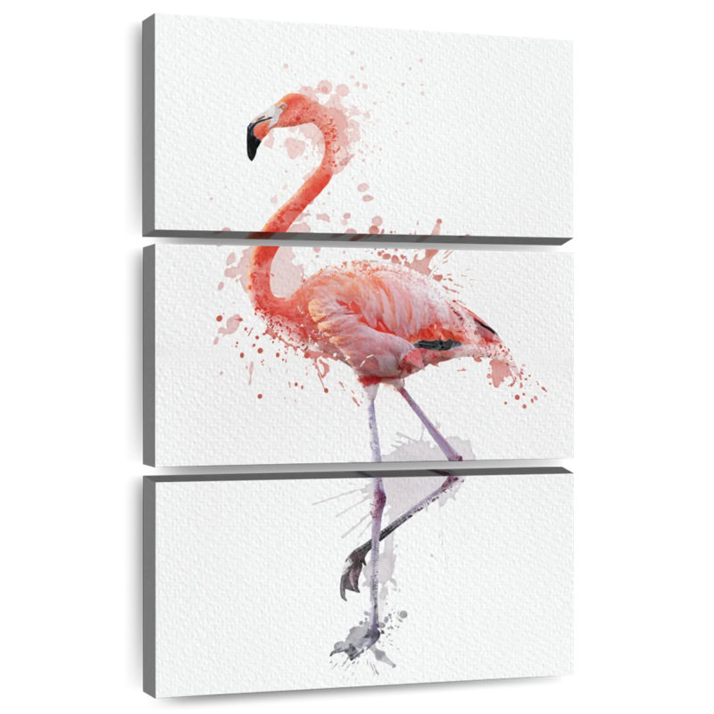 Flamant rose Brampt, H 74 po x l 48 po