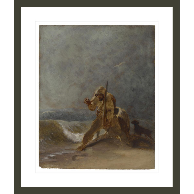 «Foot Impression in the Sand» par Thomas Sully, impression giclée sur cadre, H 27,53 po x l 23,5 po