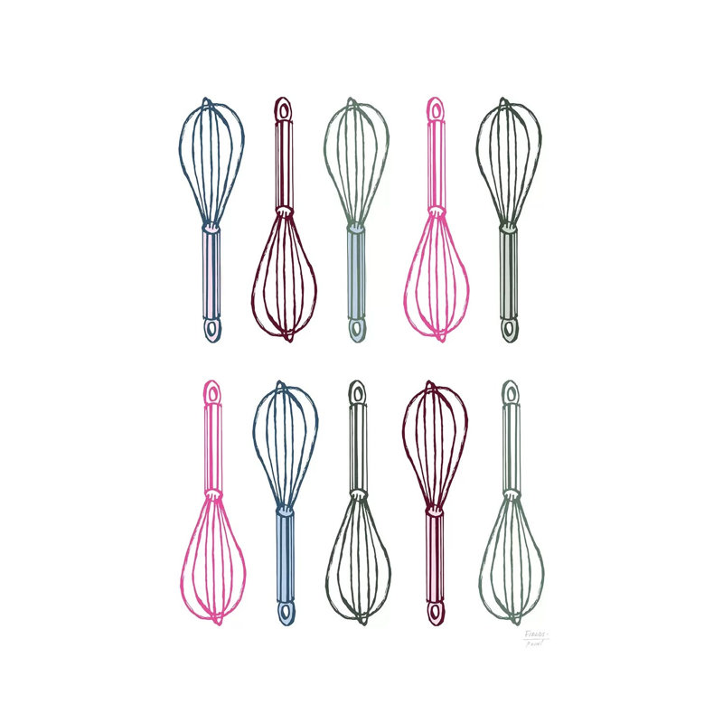 Whisk Whisk - Print on Canvas, 66.04cm H x 45.72cm W x 3.81cm D, Wrapped Canvas