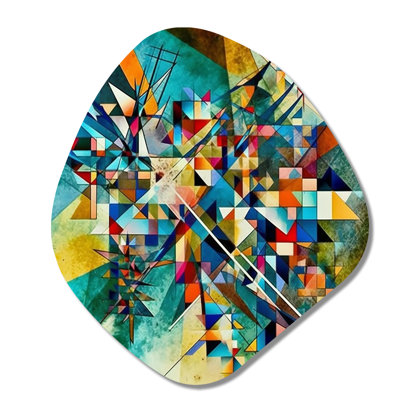 Cidney - Modern Geometric Nebula Shape Asymmetric Metal Wall Art