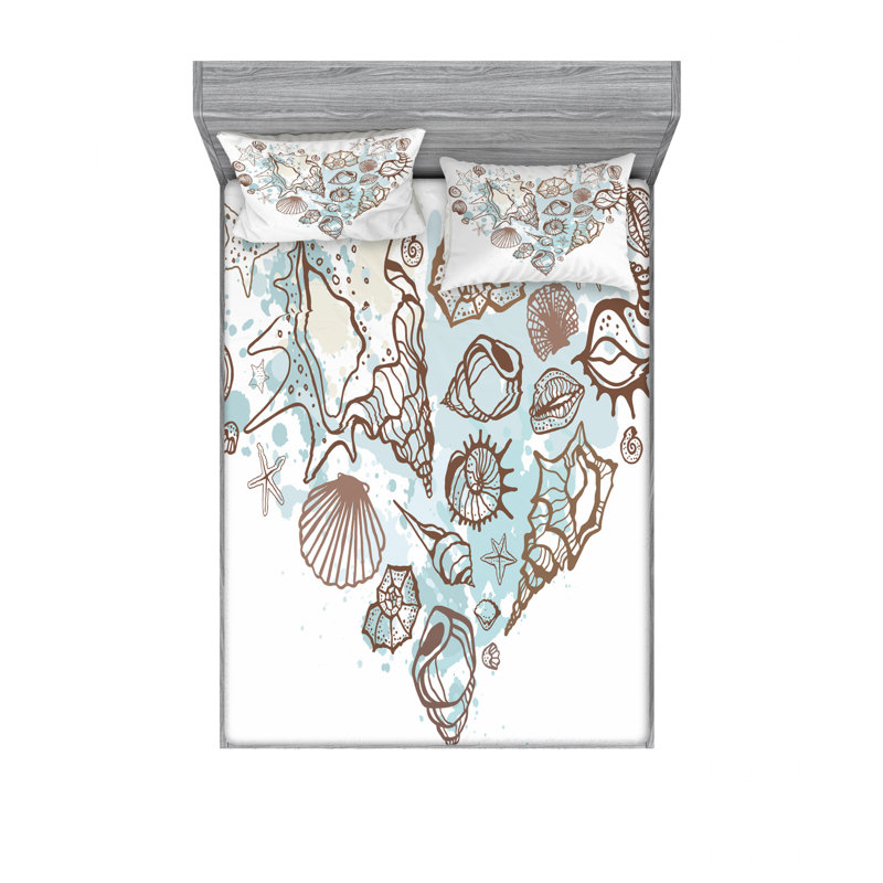 Microfiber Sheet Set, Queen Sheet Set with Fitted Sheet