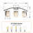 Hallum 11.3" H 3-Light Crystal Vanity Light