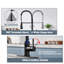 Robinet de cuisine à poignée simple à capteur tactile sans contact 1,8 GPM avec accessoires Willow-93696551
