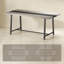 Long Dining Table With Large Tabletop And Steel Legs,Kitchen Table,For Your Home