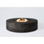 Table de foyer en béton, H 12 po, noir et gris, pour patio