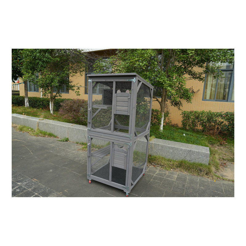 Enclos pour chat intérieur en bois Catio Large
