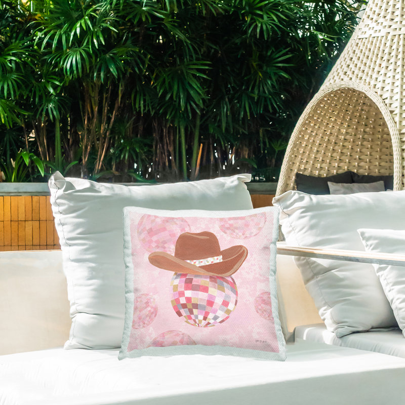 Coussin d'extérieur Rosy Hued Cowgirl
