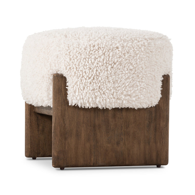 Tabouret d'appoint Orlando, Polyester, Naturel Andes