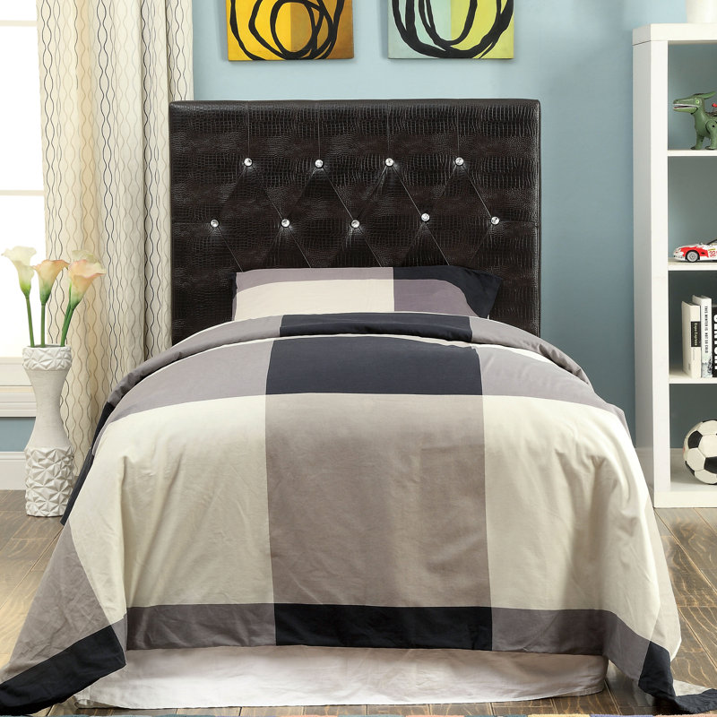 Sarina Upholstered Headboard, Twin, Brown