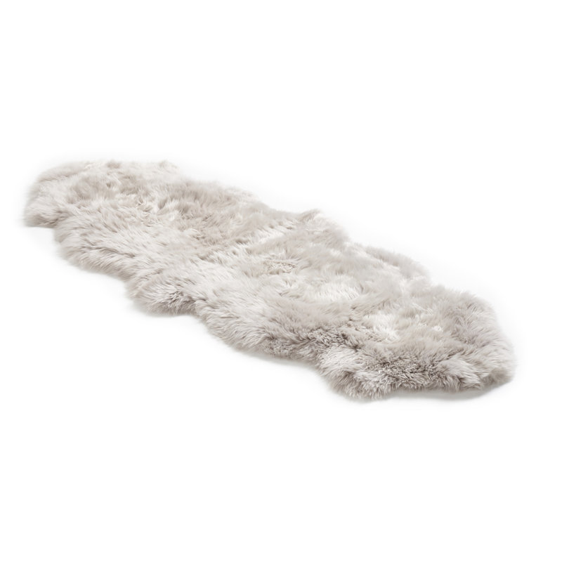 Solid Colour Sheepskin Shag 60cm X 180cm Area Rug
