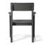 Chaise de salle à manger d'extérieur avec accoudoirs (ensemble de 2)-562390846