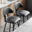 Swivel Upholstered  26.4" Counter Stool with Metal Frame (Set of 2)-1743174713-1743493377