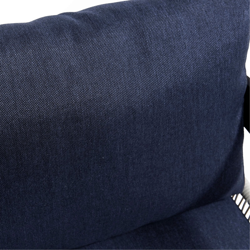 Multi-Person Outdoor Iron Sofa Set With A Table, Rattan Decoration, Waterproof, Rust-Proof, Suitable For Garden, Lawn Use