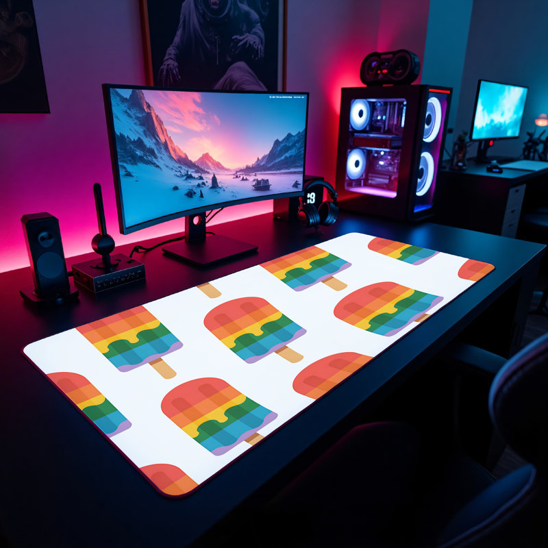 Polyester Desk Pad, 14.4x12.1